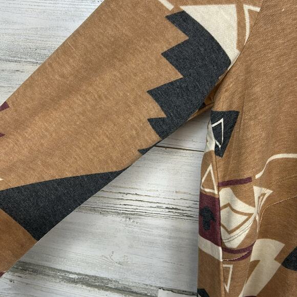 New Boutique Brand Southwest Aztec Soft Stretchy Pullover Hoodie Women’s Large - Picture 3 of 8